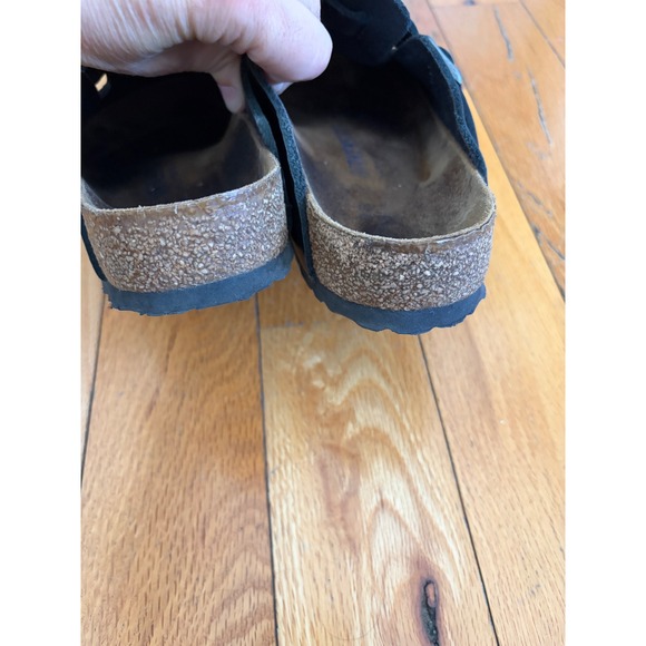 Birkenstock Boston Oiled Leather Unisex Clog Shoes Black Size 38 Ladies 7.5-8 - Picture 7 of 8